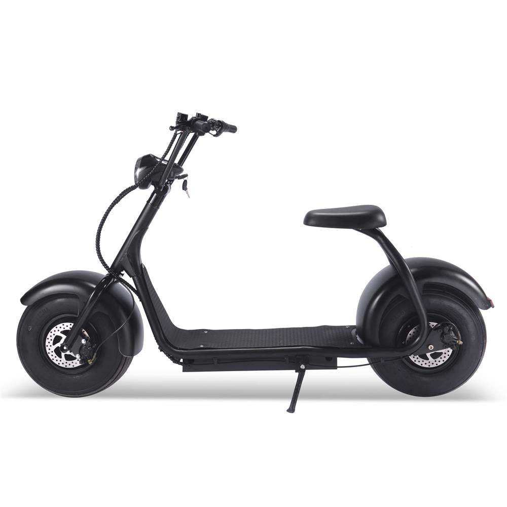 Fat Tire 60v 18ah 2000w Lithium Electric Scooter Black - Skoutley Outdoors LLC
