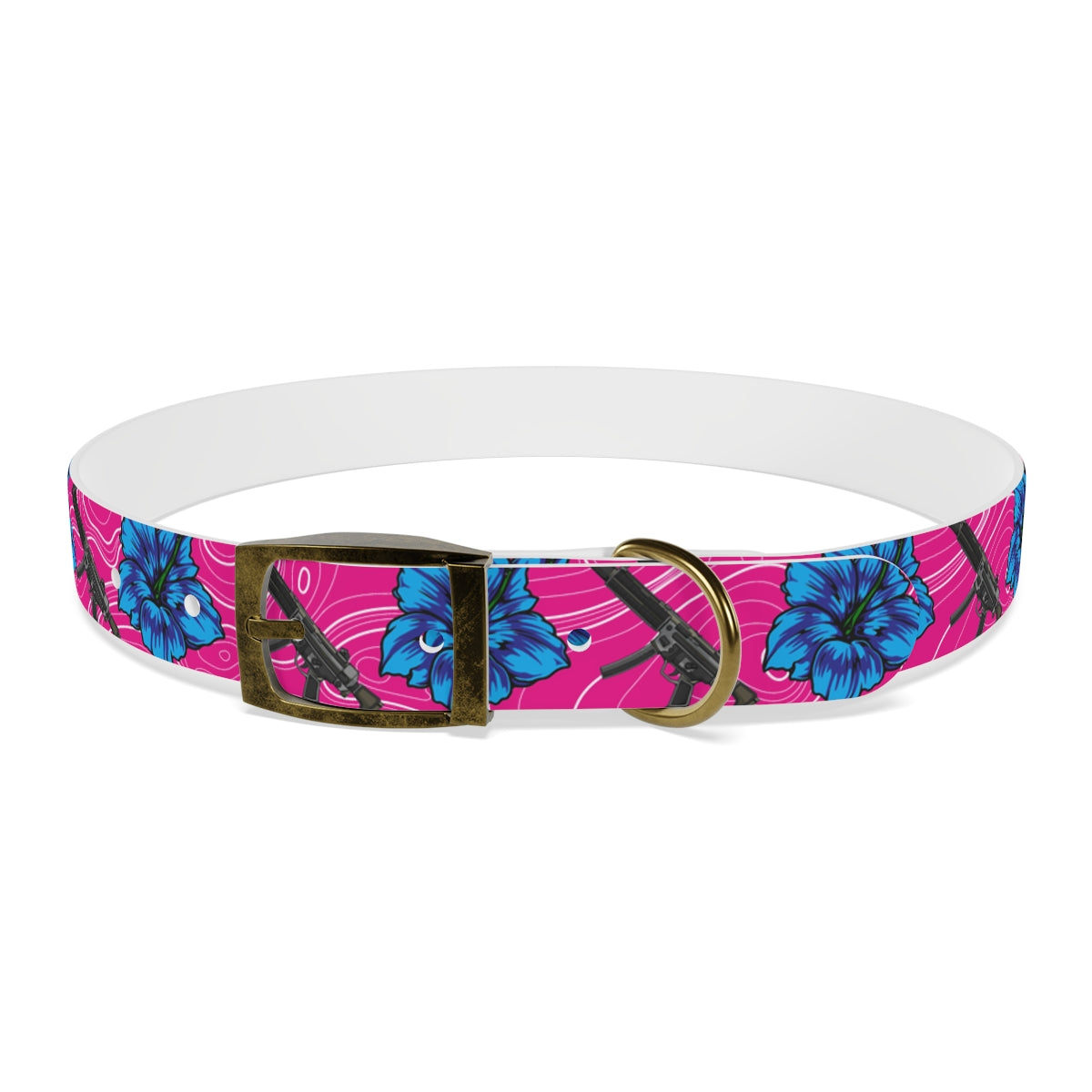 Rad Palm High Capacity Hibiscus Dog Collar