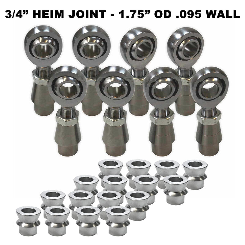 Load image into Gallery viewer, 4 Link Rod End Kit - 3/4" Chromoly Heim - 1.75" OD Tubing
