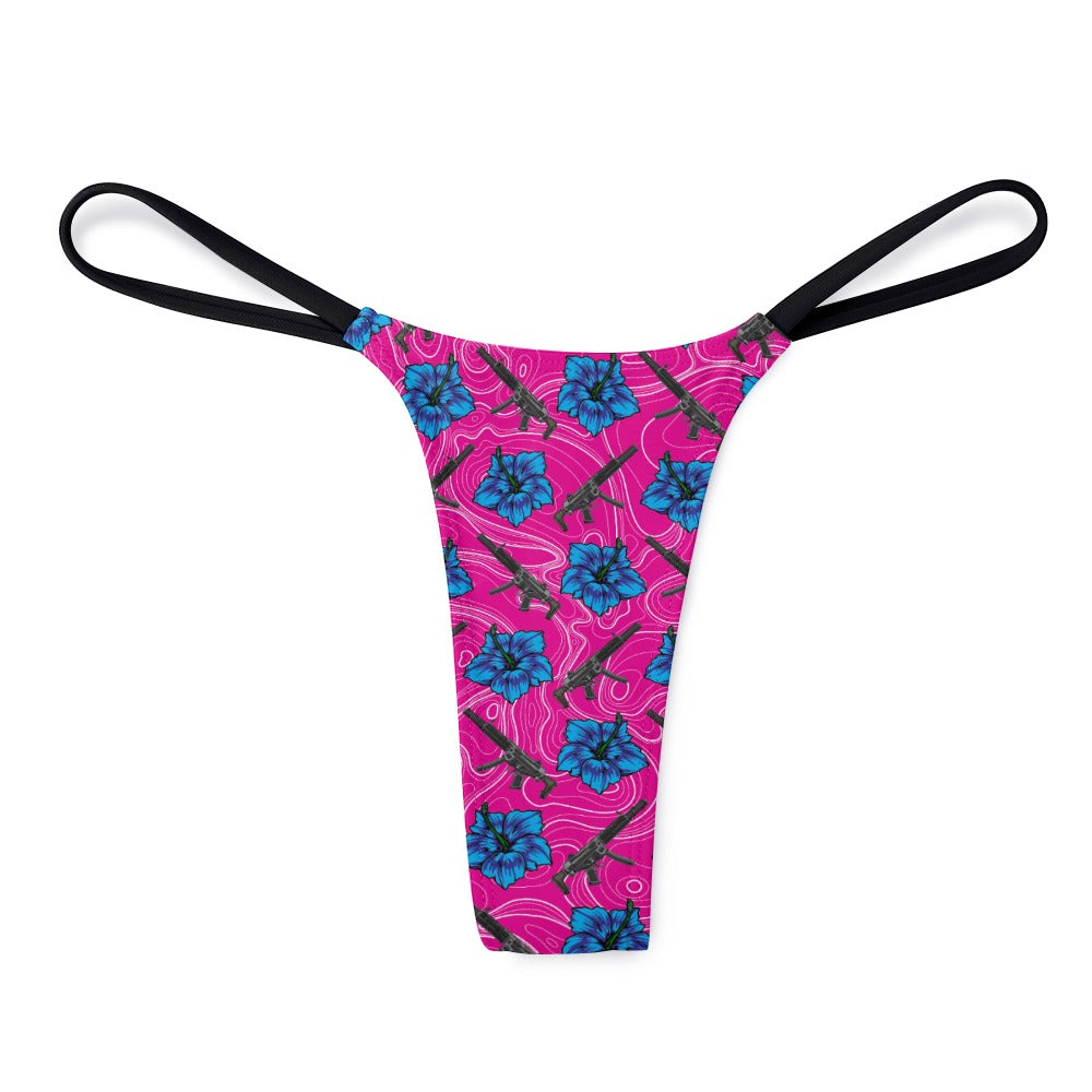 High Capacity Hibiscus Thong