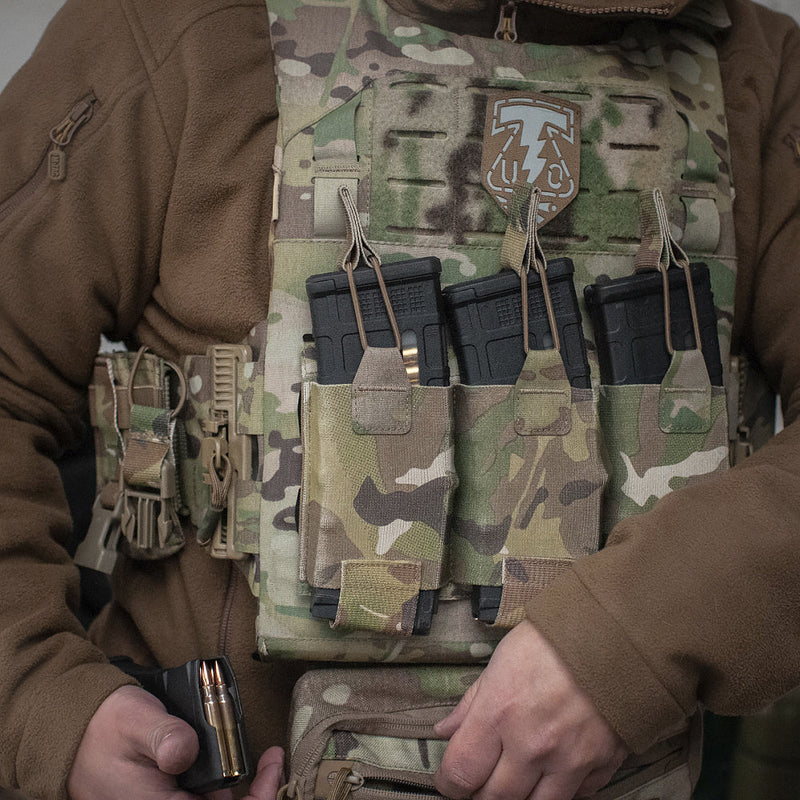 Load image into Gallery viewer, M-Tac Elastic Triple Mag Pouch Elite