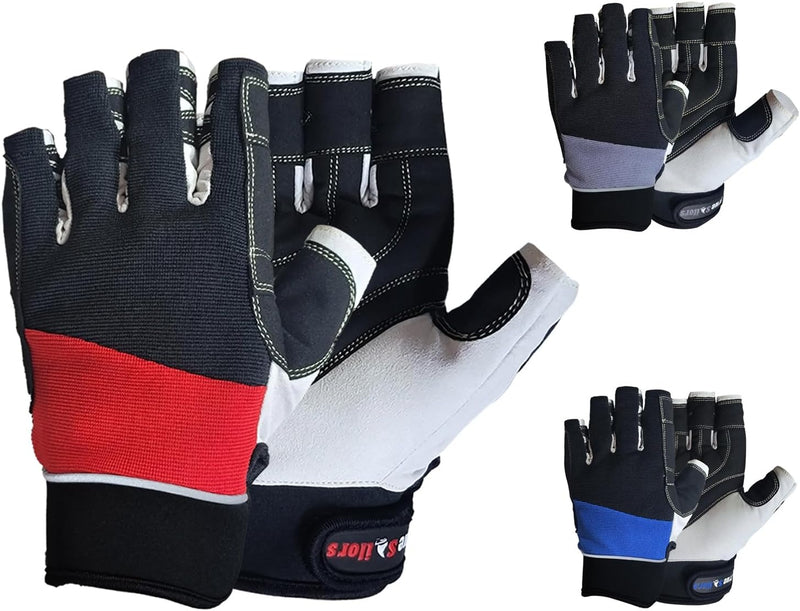 Load image into Gallery viewer, True Sailors Sailing Gloves Kayaking Yachting Dinghy Rope Fishing Tool Short Finger Glove