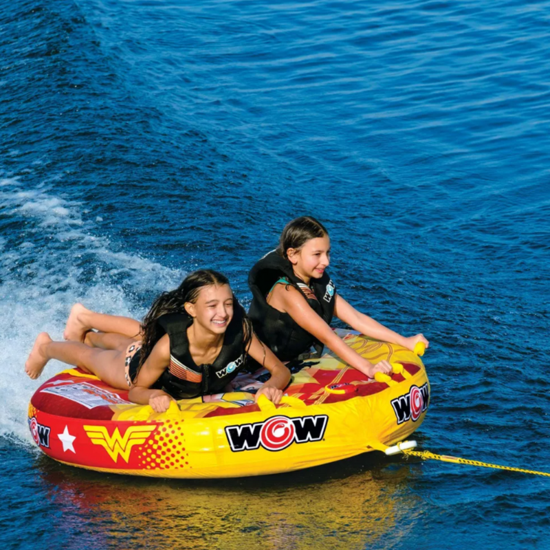 Load image into Gallery viewer, WOW Sports DC Comics Wonder Woman 2-Person Soft Top Deck Tube Towable