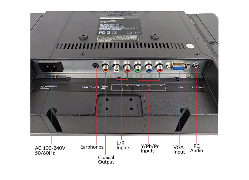 Load image into Gallery viewer, 24" Supersonic 12 Volt AC/DC Widescreen LED HDTV with USB, SD Card Reader and HDMI