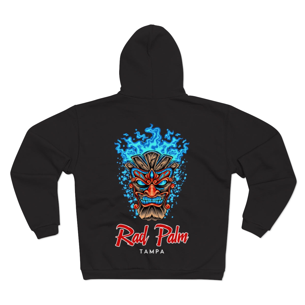 Rad Palm Ice Tiki Unisex Hooded Zip Sweatshirt