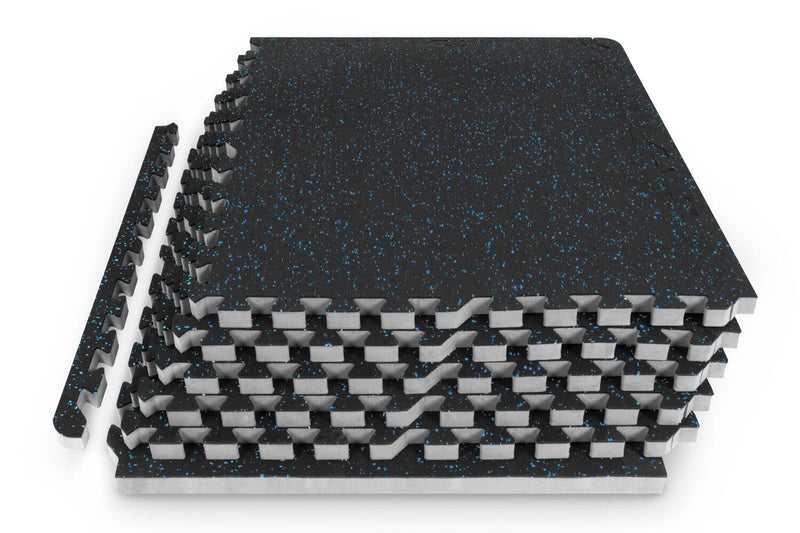Load image into Gallery viewer, Rubber Top Exercise Puzzle Mat 0.75in 24sqft