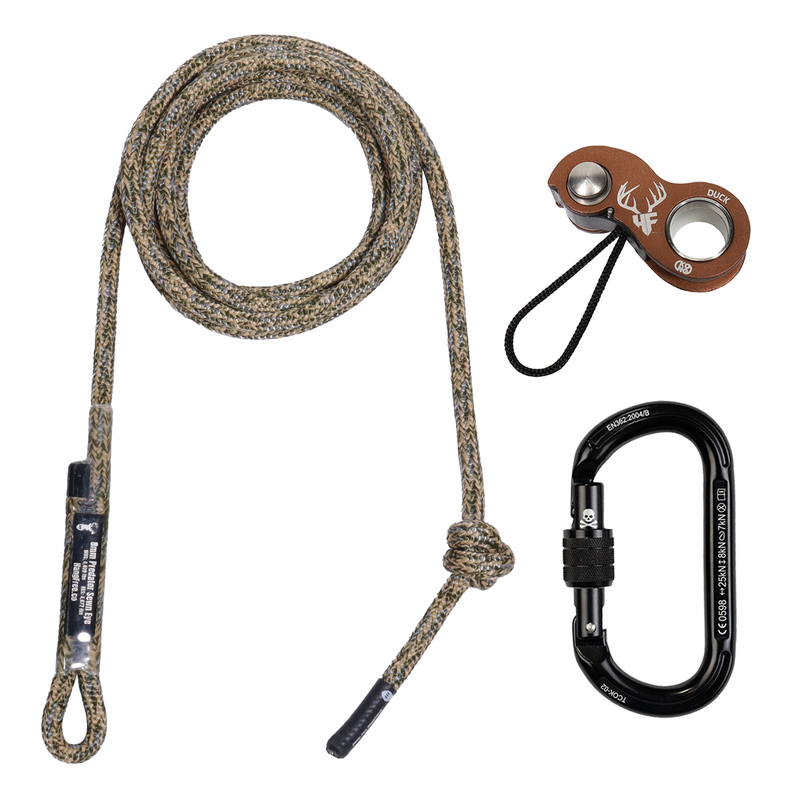 Load image into Gallery viewer, 8mm Predator™ Deluxe Sewn Tree Tether & Lineman's Belts