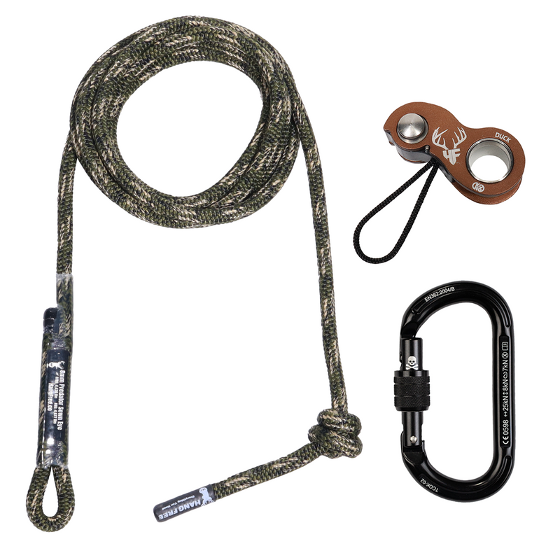 Load image into Gallery viewer, 8mm Predator™ Deluxe Sewn Tree Tether & Lineman's Belts