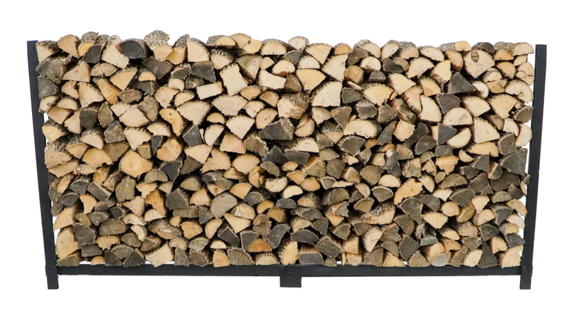 Load image into Gallery viewer, 8 ft Steel Firewood Rack The Woodhaven