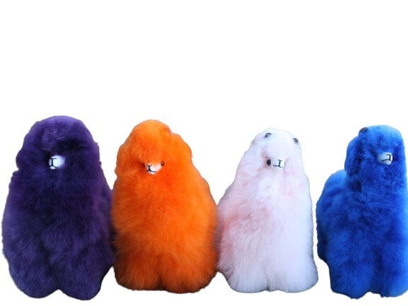 Load image into Gallery viewer, 9" Standing Fur Alpaca Toy