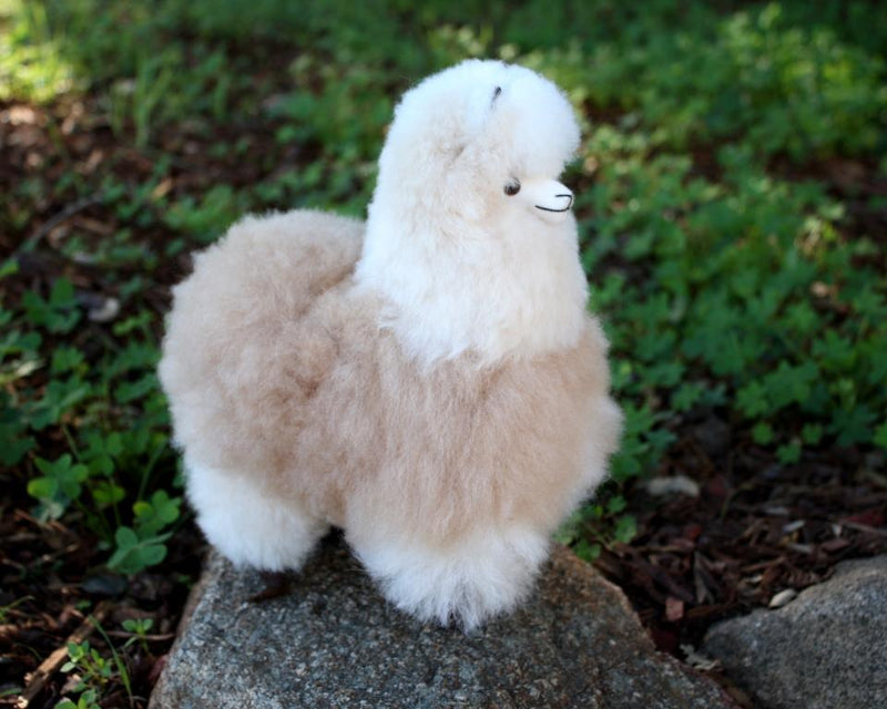 Load image into Gallery viewer, 9" Standing Fur Alpaca Toy
