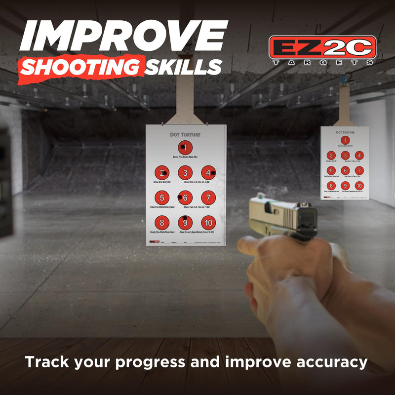 Load image into Gallery viewer, EZ2C Targets #17: Dot Torture Drill 11"x17" Paper Shooting Target USA MADE