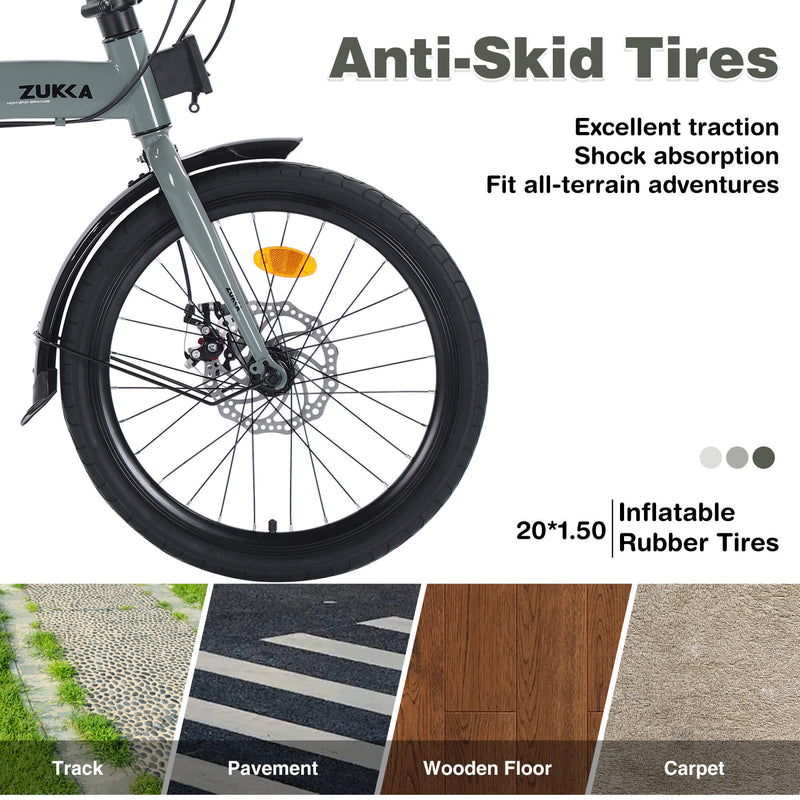 Load image into Gallery viewer, Zukka Crossroll Folding Bike - 20"
