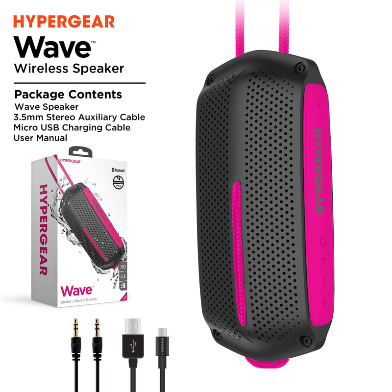 Load image into Gallery viewer, HyperGear Wave Water Resistant Wireless Speaker with Extended Battery Life