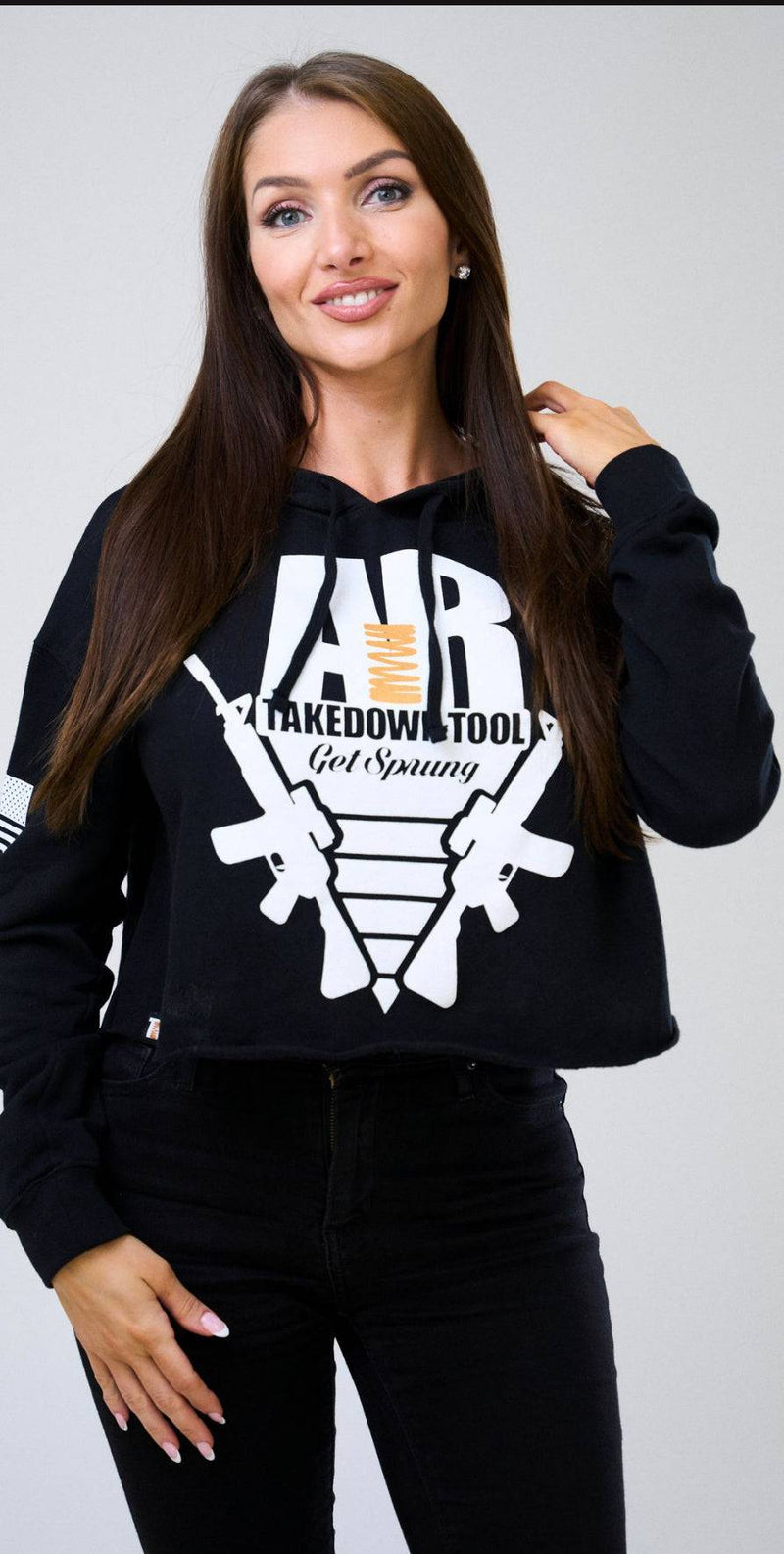 Load image into Gallery viewer, Women’s Get Sprung Crop Top hoodie V3 XS-XL