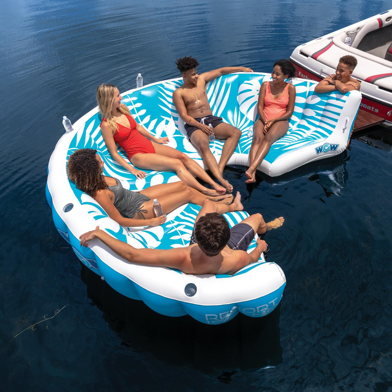 Load image into Gallery viewer, WOW Watersports Inflatable Lounging Resort Island for 6-8 People