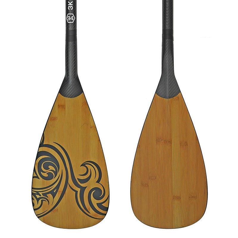 Load image into Gallery viewer, NIXY 3-Piece Adjustable 100% Carbon Fiber SUP Pro Paddle with Bamboo