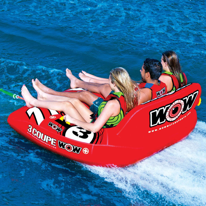 Load image into Gallery viewer, WOW Sports 3 Person Coupe Cockpit Towable Water Tube For Pool and Lake (15-1040)