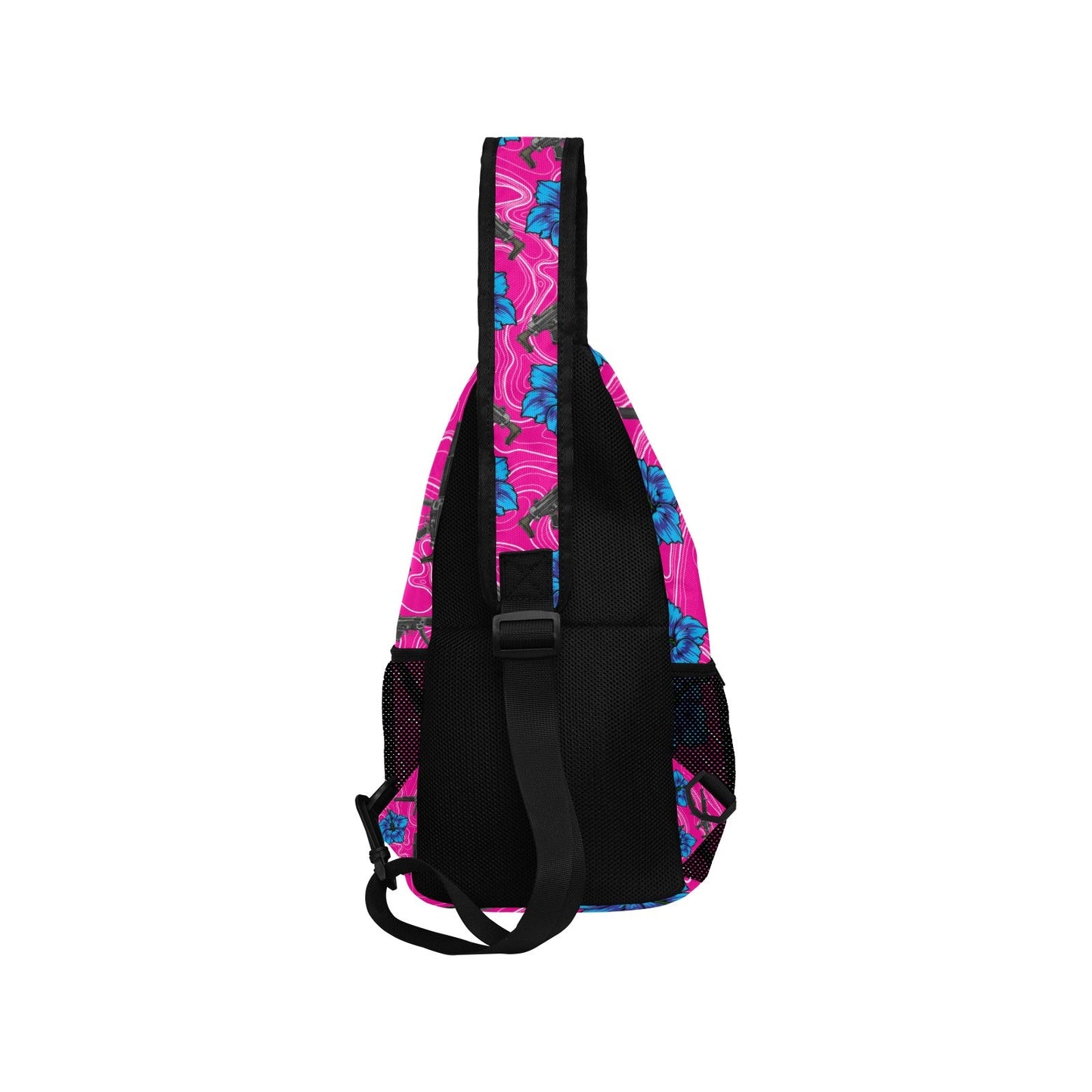 High Capacity Hibiscus Sling Bag