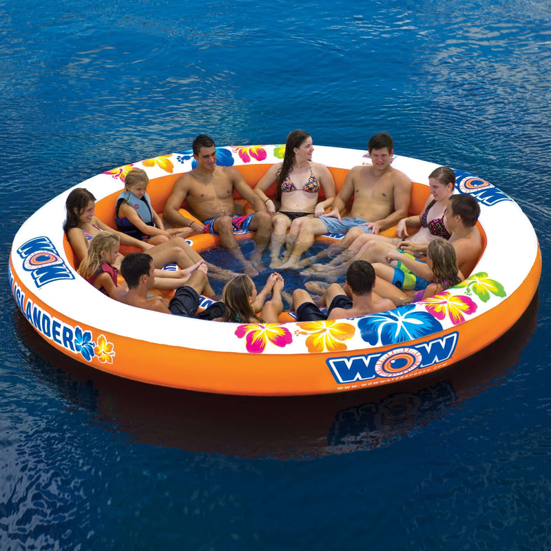 Load image into Gallery viewer, WOW Watersports Floating 12 Person Stadium Islander Water Lounge and Island
