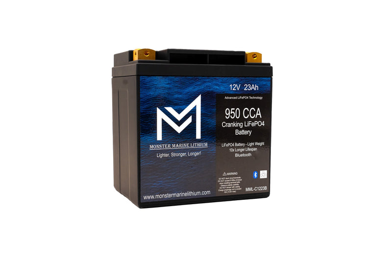 Load image into Gallery viewer, 950CCA 12V 23AH Cranking Lithium Battery - BLUETOOTH - MML-C1223B