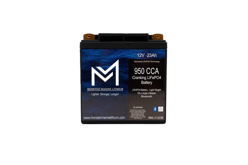 Load image into Gallery viewer, 950CCA 12V 23AH Cranking Lithium Battery - BLUETOOTH - MML-C1223B