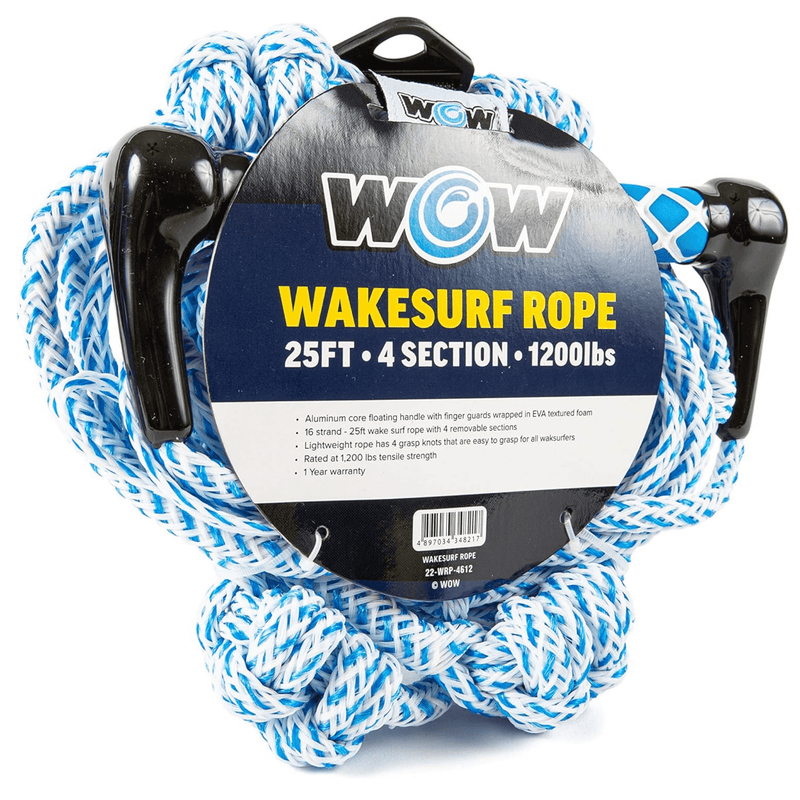Load image into Gallery viewer, WOW Watersports 25ft 4-Section Wakesurf Rope