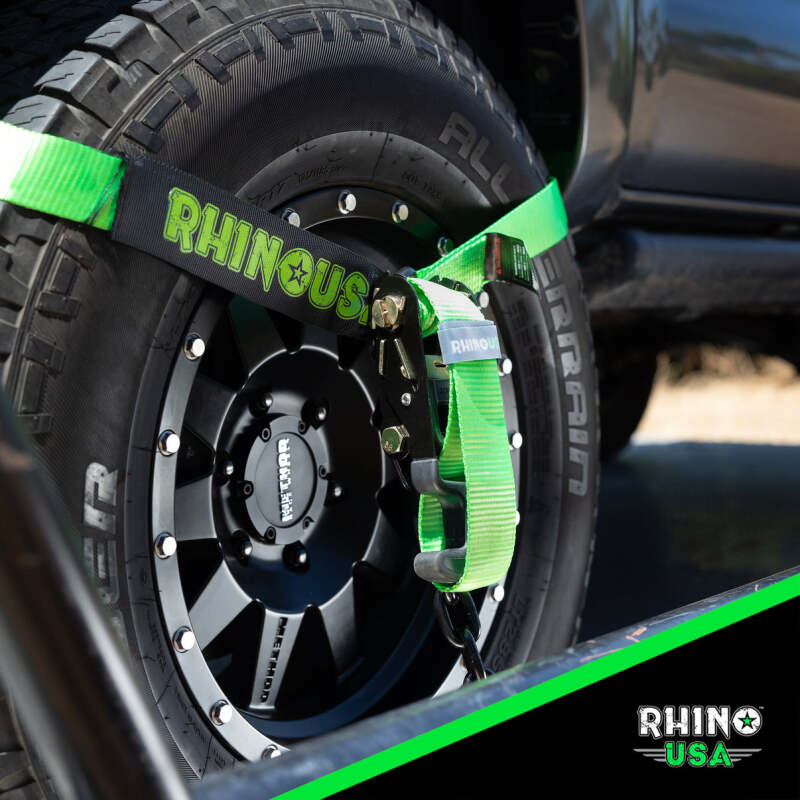 Rhino USA Lasso Straps; Basket Straps - Black