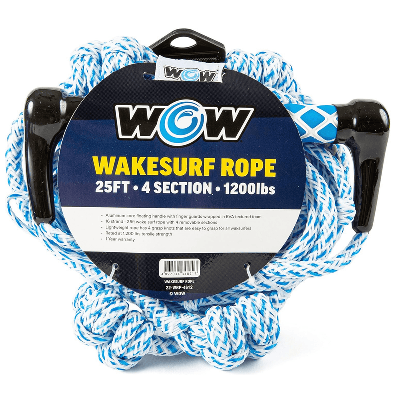 Load image into Gallery viewer, WOW Watersports 25ft 4-Section Wakesurf Rope