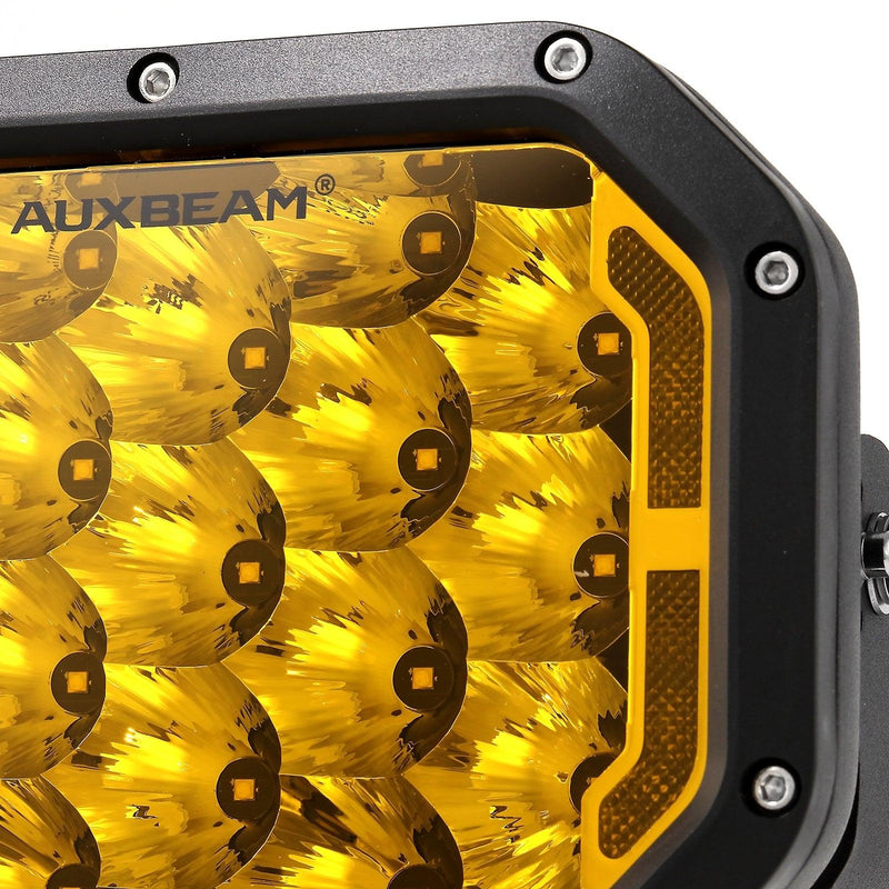 Load image into Gallery viewer, 7x5 Inch Rectangle LED Pods Amber Spot Driving Lights with DRL