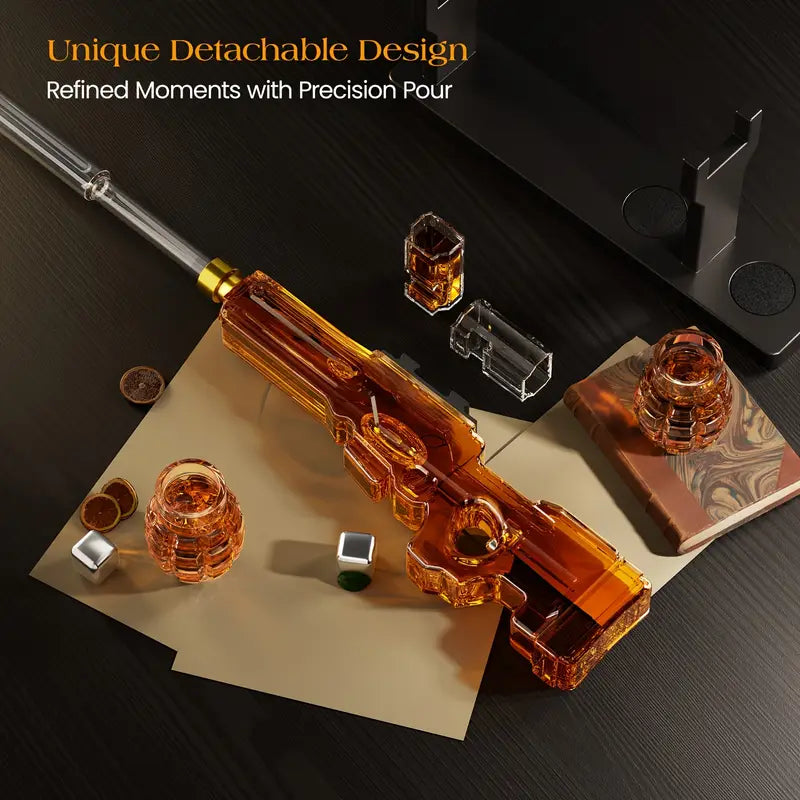 Load image into Gallery viewer, Sniper Whiskey Decanter Set
