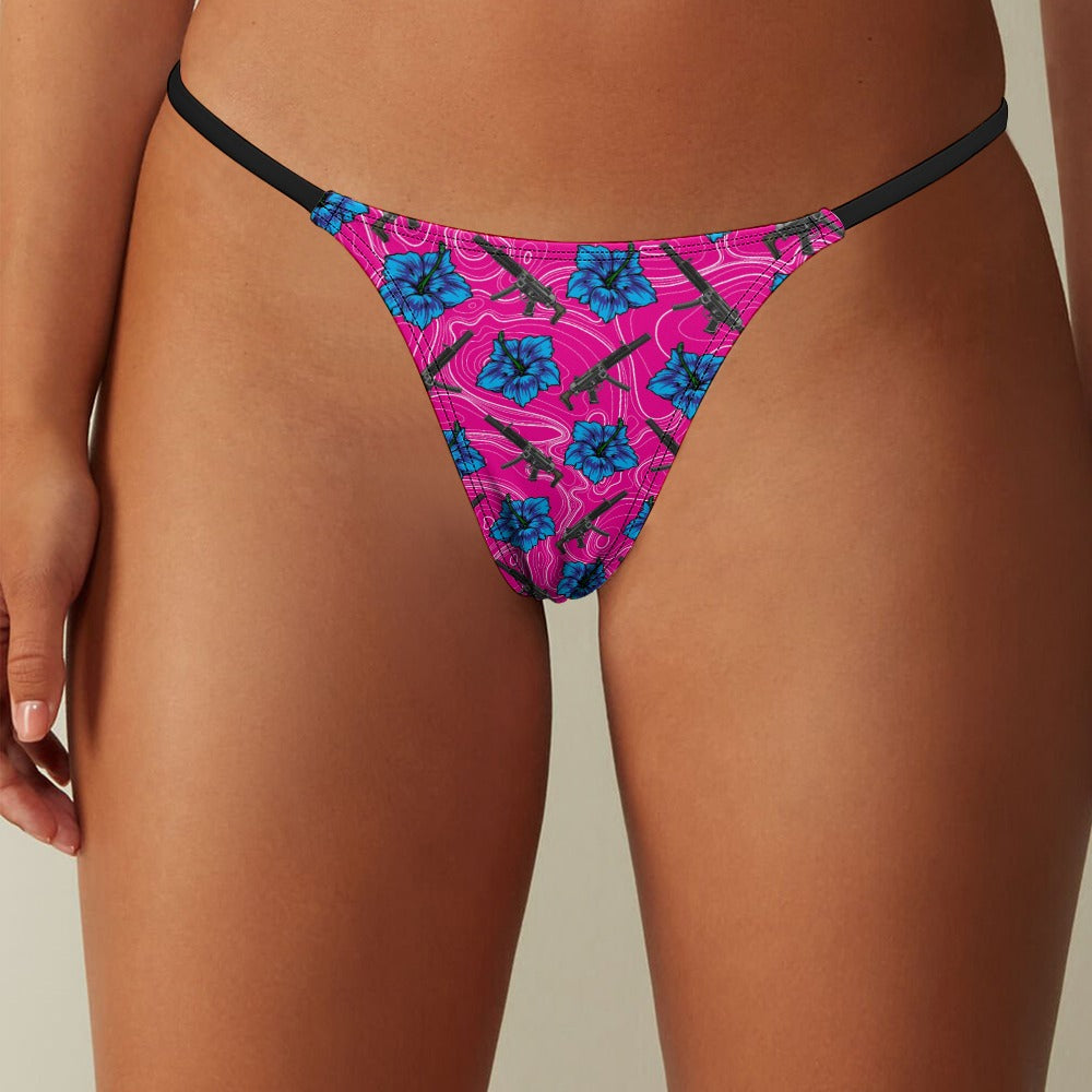High Capacity Hibiscus Thong