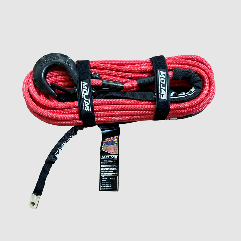 Load image into Gallery viewer, 1/2'' x 78' Double Braided Winch Rope with removeable forged winch hook
