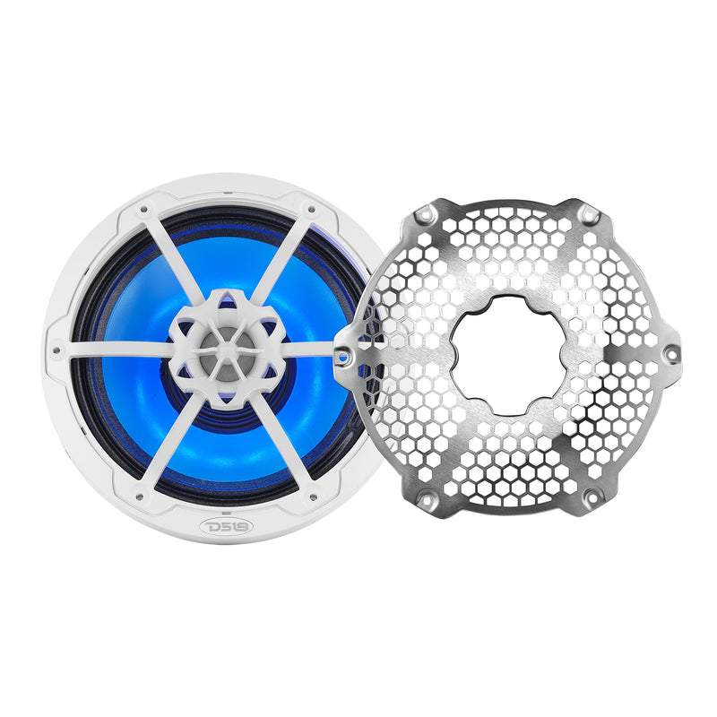 Load image into Gallery viewer, 8” Marine 2-Way Hybrid Speaker with RGB LED, Compression Driver and Neodymium Magnet | 350W RMS 4-Ohm