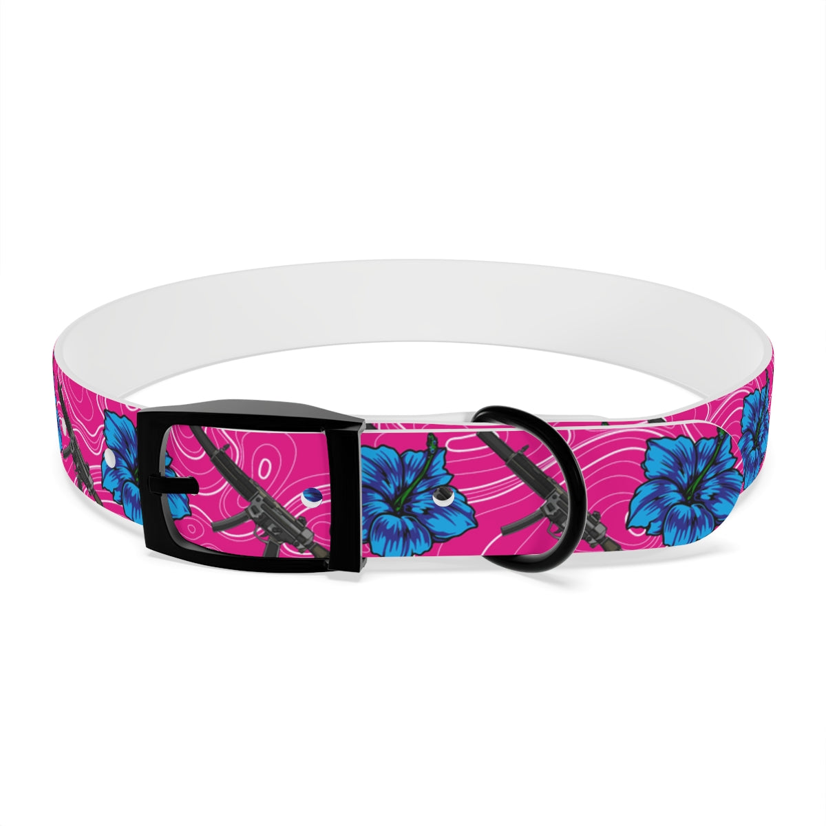 Rad Palm High Capacity Hibiscus Dog Collar