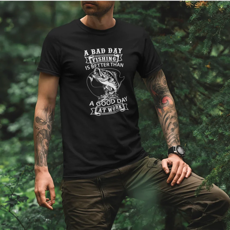Load image into Gallery viewer, A Bad Day Fishing T-Shirt