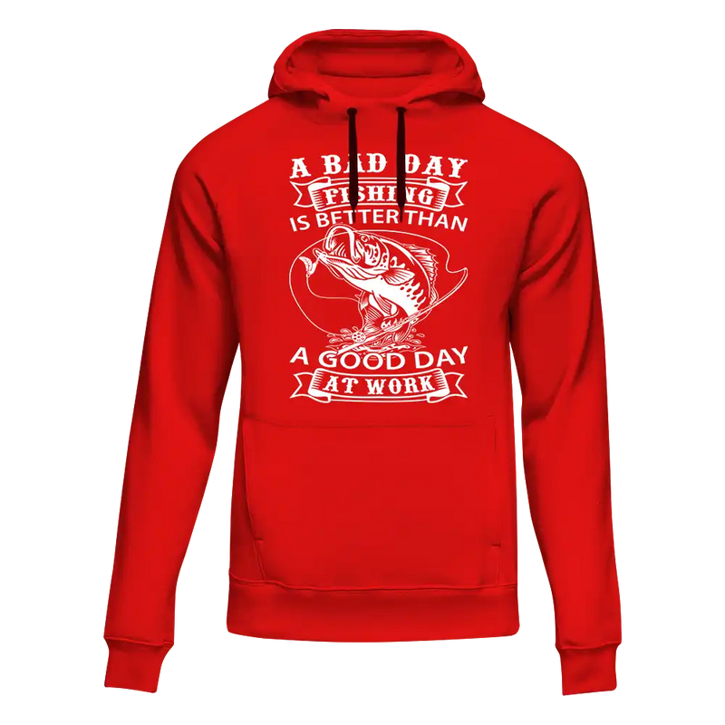 Load image into Gallery viewer, A Bad Day Fishing Unisex Hoodie