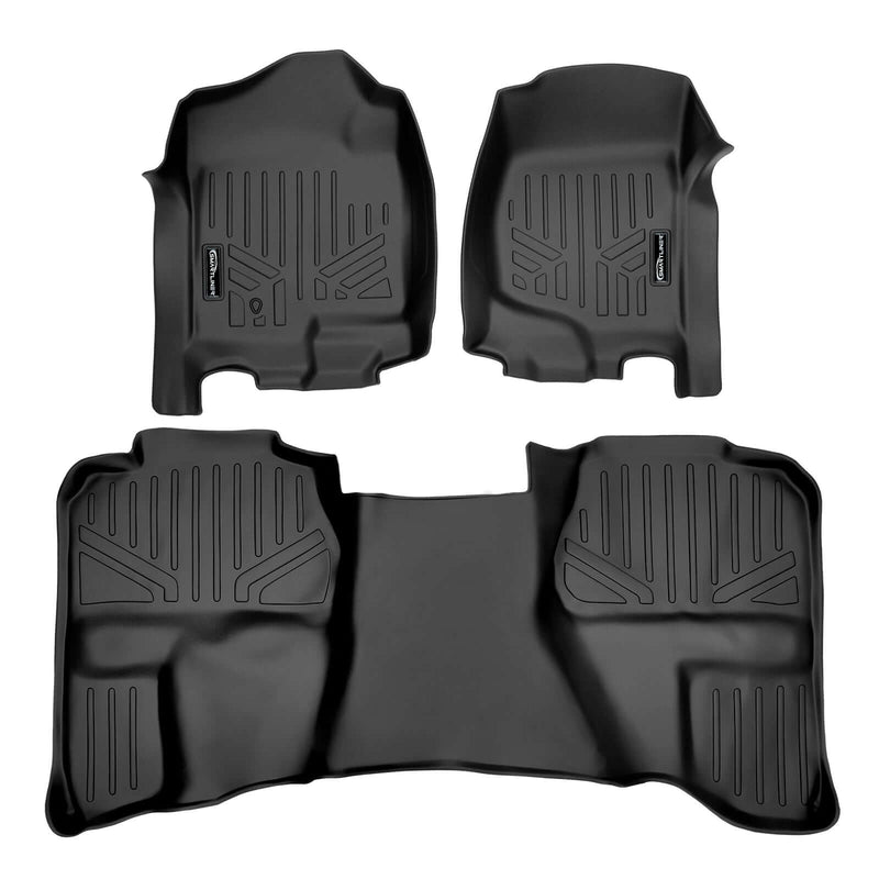 Load image into Gallery viewer, SMARTLINER Custom Fit Floor Liners For 2007-2013 Silverado/Sierra 1500/2500/3500 HD Extended Cab