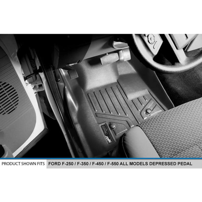 Load image into Gallery viewer, SMARTLINER Custom Fit Floor Liners For 2011-2012 Ford F-250/F-350/F-450 Super Duty Crew Cab with Depressed Drivers Side Pedal