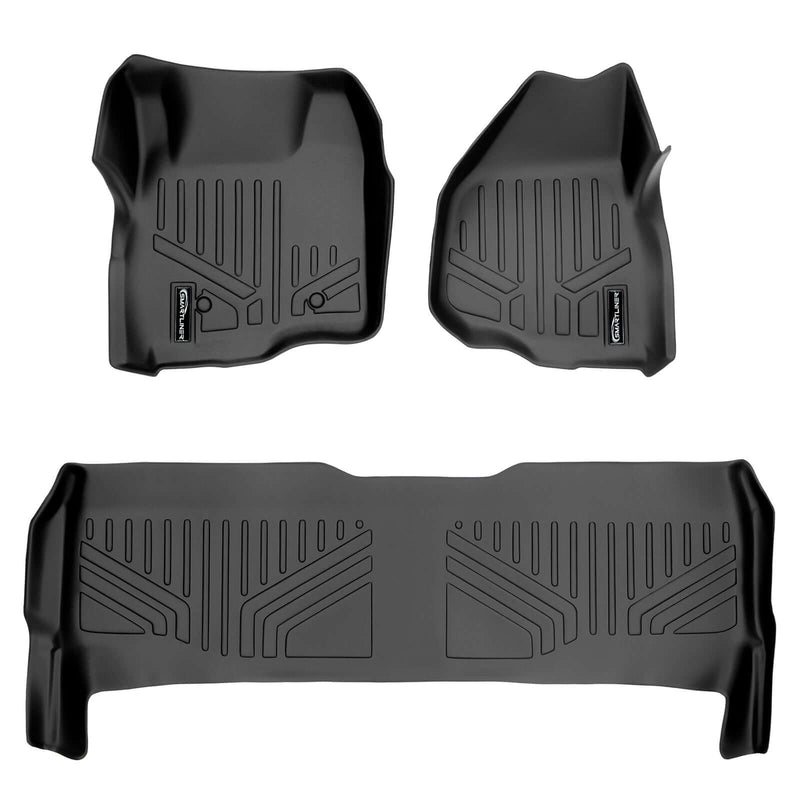 Load image into Gallery viewer, SMARTLINER Custom Fit Floor Liners For 2011-2012 Ford F-250/F-350/F-450 Super Duty Crew Cab with Depressed Drivers Side Pedal