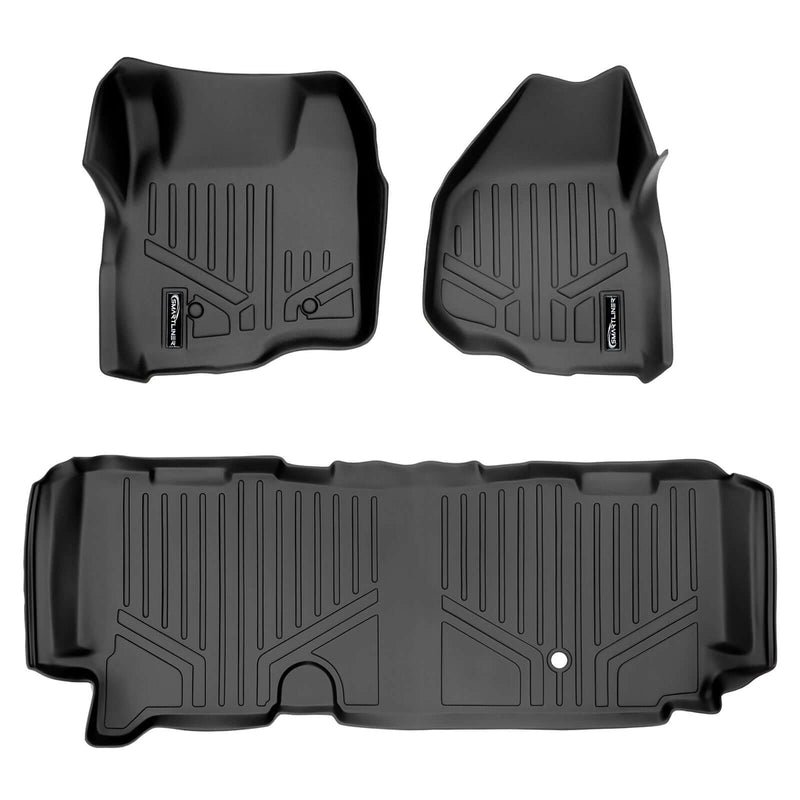 Load image into Gallery viewer, SMARTLINER Custom Fit Floor Liners For 2011-2012 F-250/F-350 Super Duty SuperCab with Depressed Drivers Side Pedal