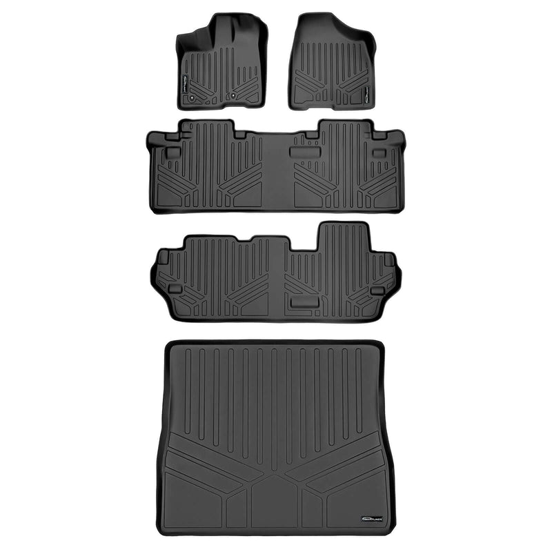 Load image into Gallery viewer, SMARTLINER Custom Fit Floor Liners For 2011-2012 Sienna (8 Passenger Model with Power Folding 3rd Row Seats)
