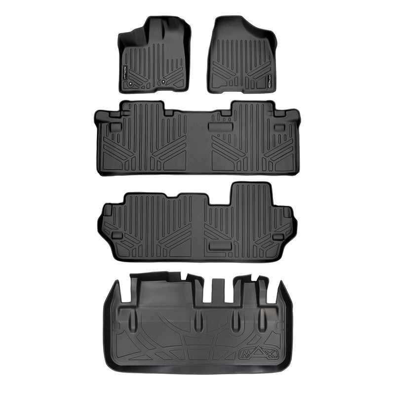 Load image into Gallery viewer, SMARTLINER Custom Fit Floor Liners For 2011-2012 Toyota Sienna (8 Passenger Model)