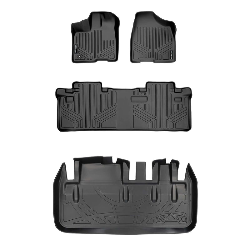 Load image into Gallery viewer, SMARTLINER Custom Fit Floor Liners For 2011-2012 Toyota Sienna (8 Passenger Model)