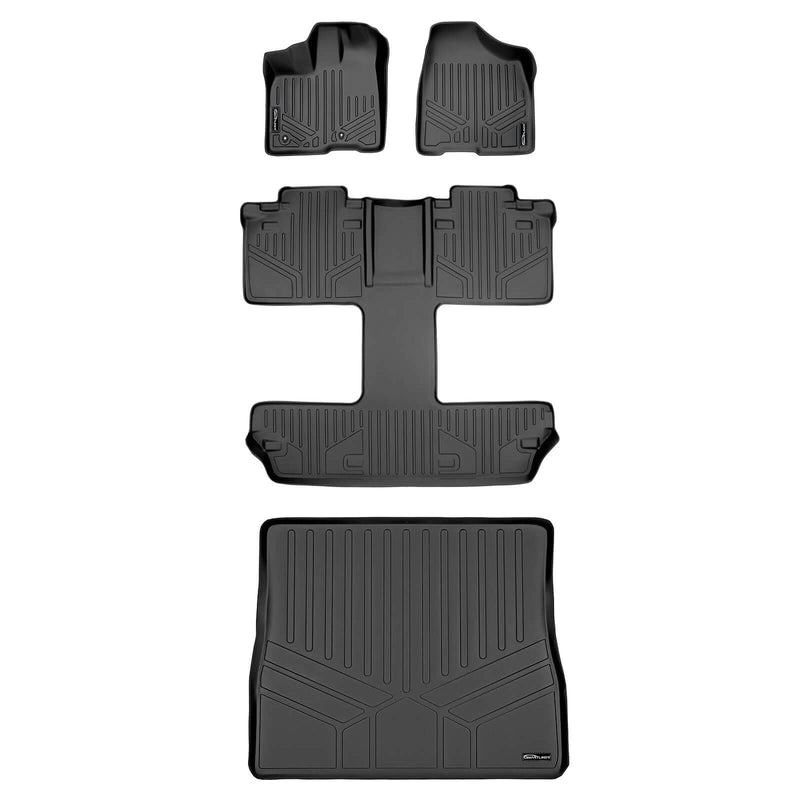 Load image into Gallery viewer, Smart Trim™ Custom Fit Floor Liners For 2011 2012 Toyota Sienna 7 Passenger Model
