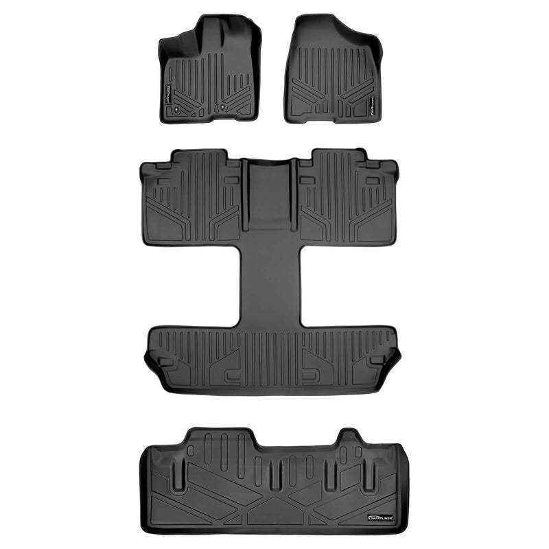 Load image into Gallery viewer, Smart Trim™ Custom Fit Floor Liners For 2011 2012 Toyota Sienna 7 Passenger Model