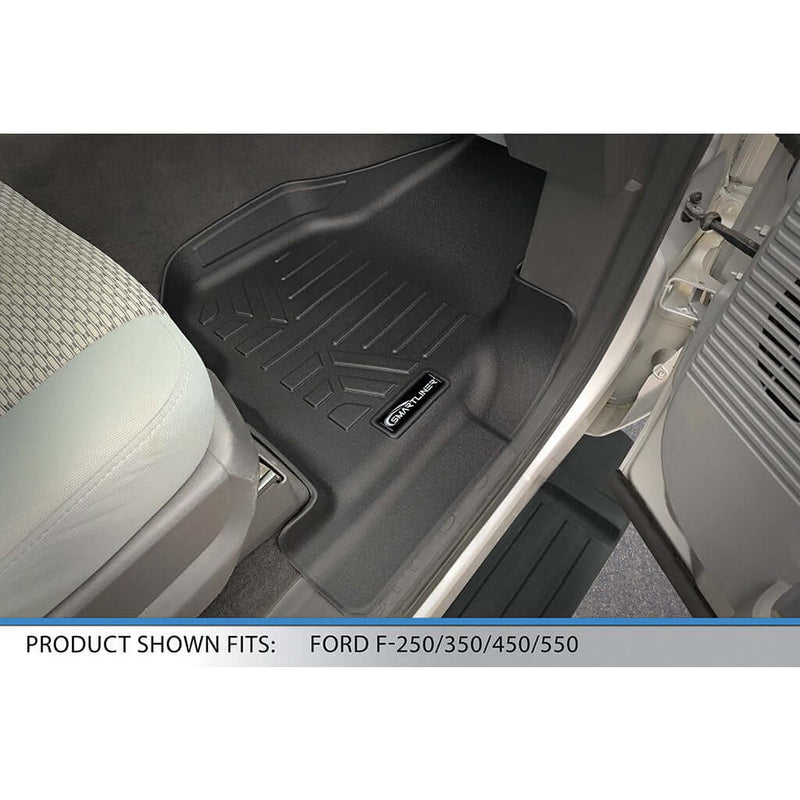 Load image into Gallery viewer, SMARTLINER Custom Fit Floor Liners For 2012-2016 F-250/F-350/F-450 Super Duty Crew Cab with Raised Drivers Side Pedal