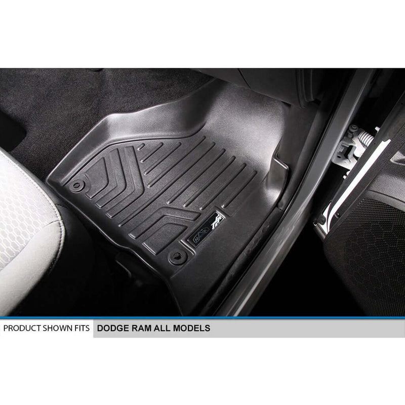 Load image into Gallery viewer, SMARTLINER Custom Fit Floor Liners For 2012-2022 RAM Standard Cab or Quad Cab with 1st Row Dual Floor Hooks