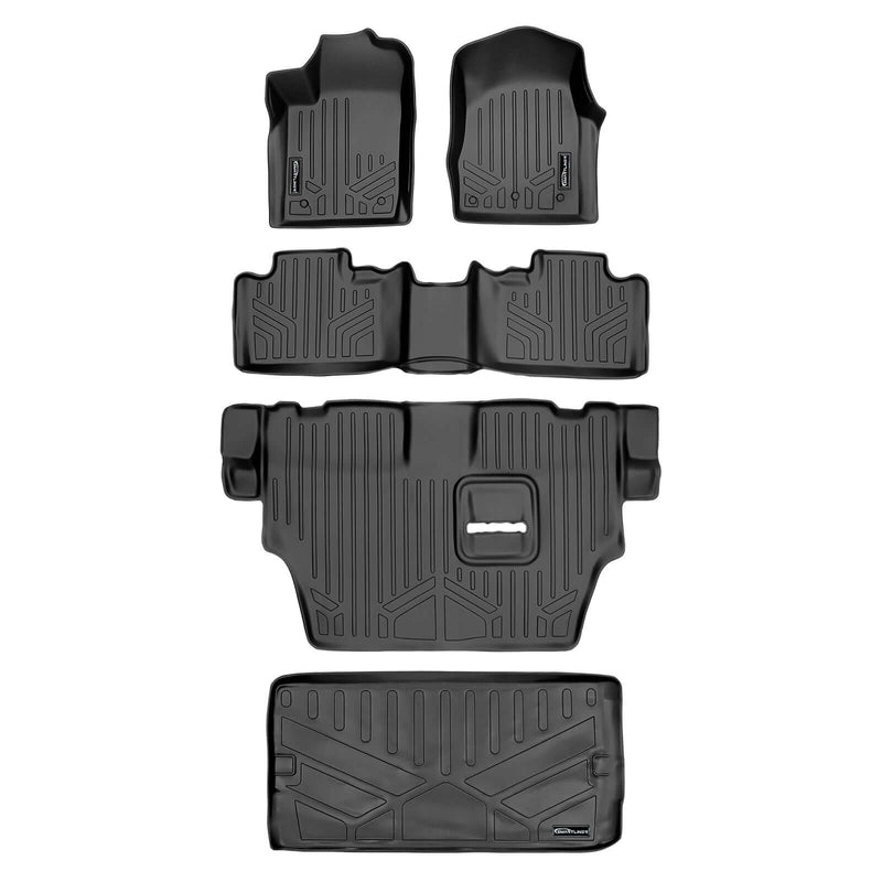 Load image into Gallery viewer, Smart Trim™ Floor Liners For 2013-16 Durango with 1st Row Dual Floor Hooks & 2nd Row Bench Seat