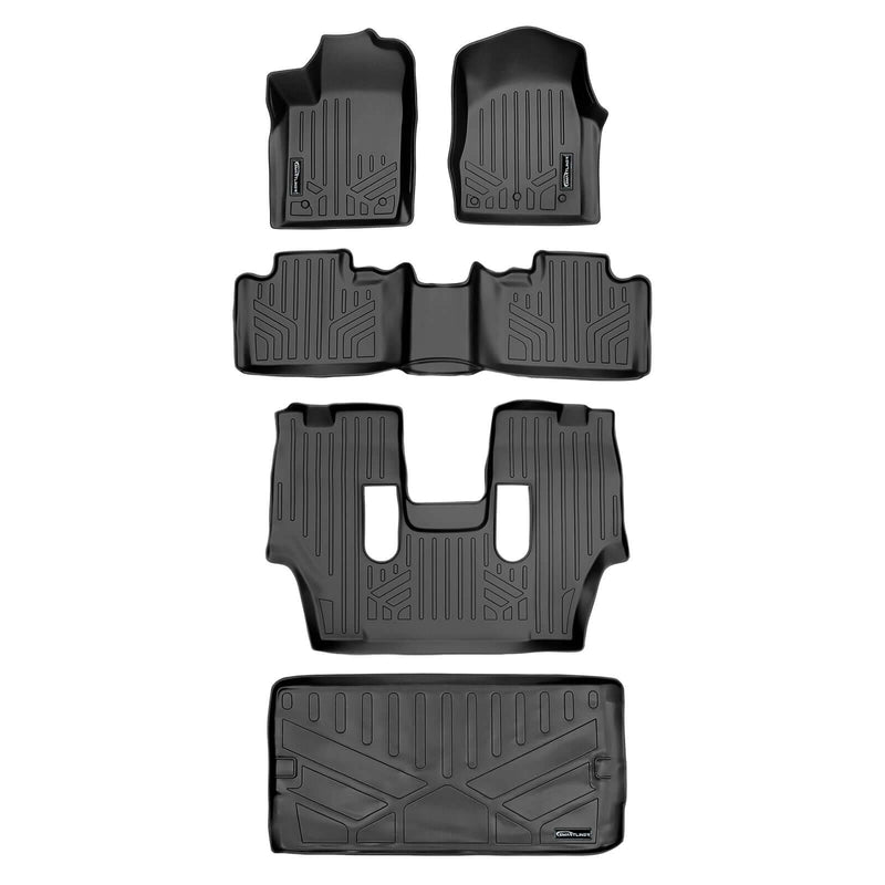 Load image into Gallery viewer, Smart Trim™ Floor Liners For 13-16 Durango with 1st Row Dual Floor Hooks & 2nd Row Bucket Seats